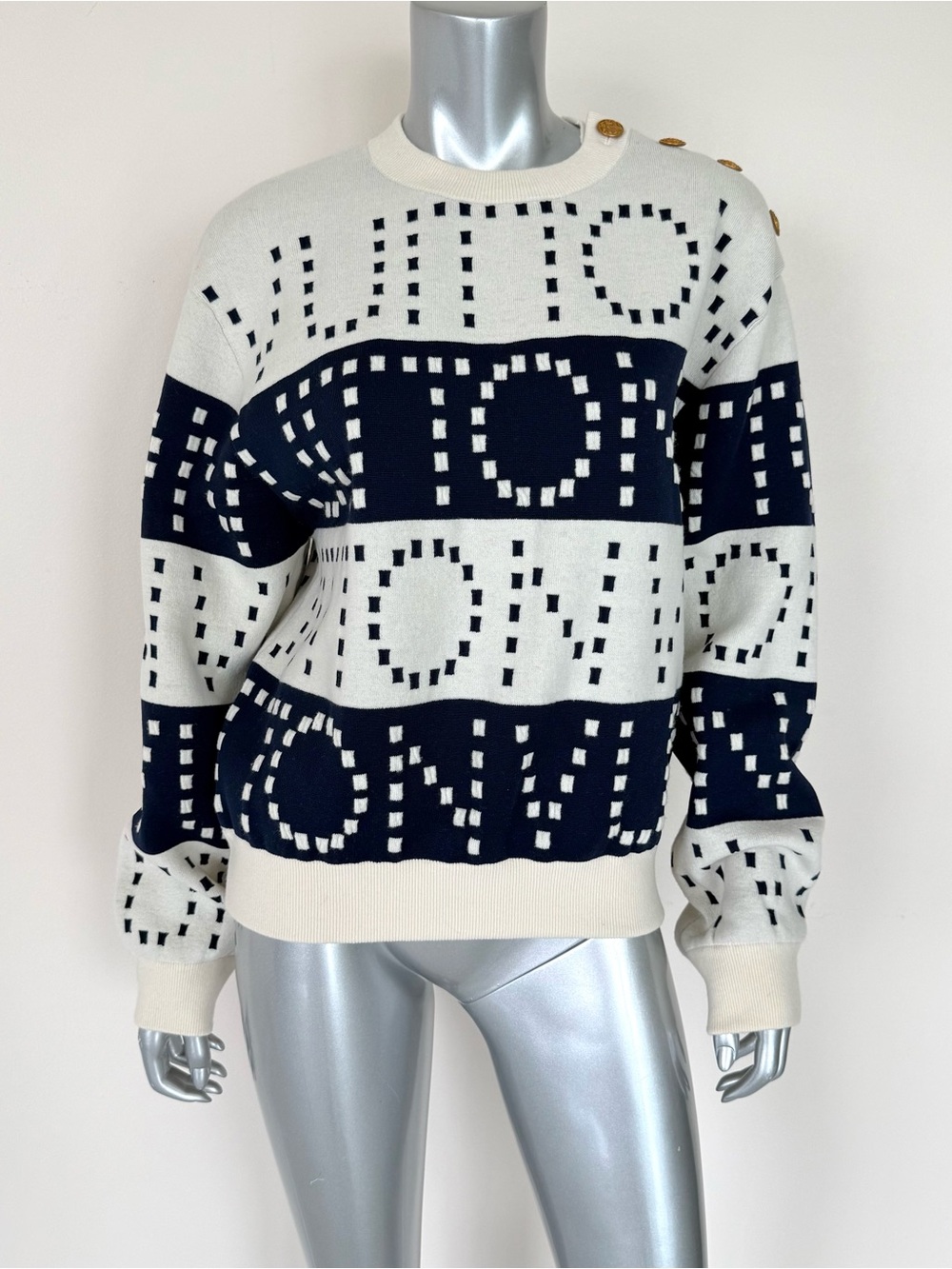 NWT!!! Louis Vuitton wool LV print sweater size M Retail 2490$